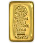 argor heraeus gold bar 250 g front